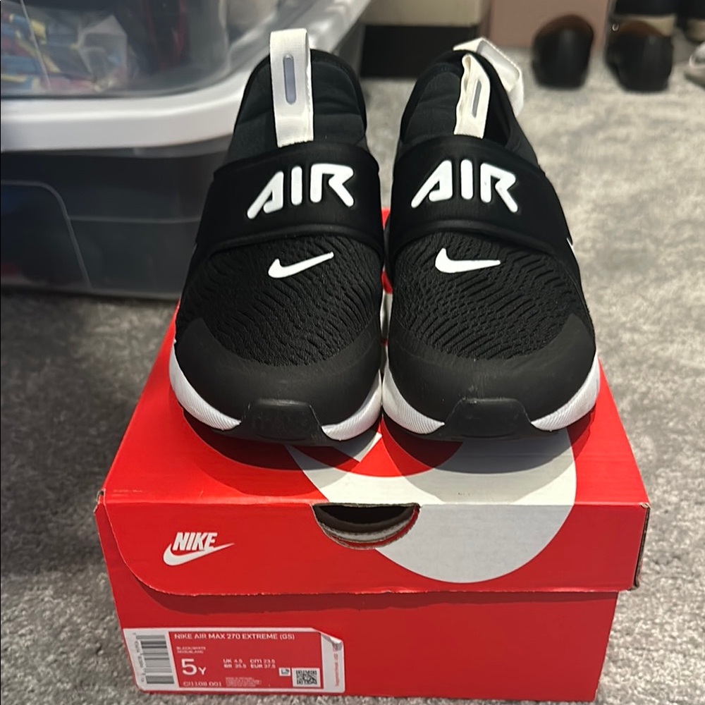 Nike Kids Air Max 270 Extreme Black Shoes